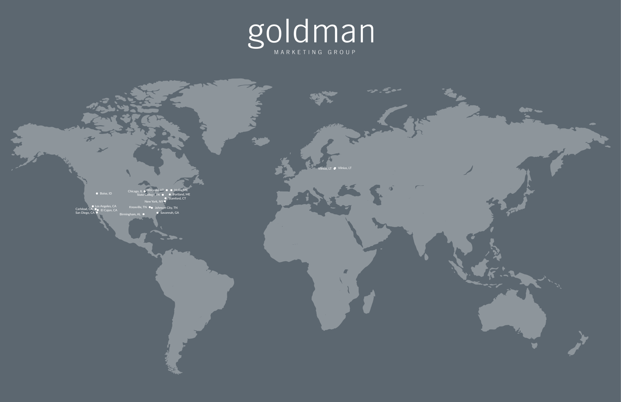 Goldman Marketing Group Team Locations
