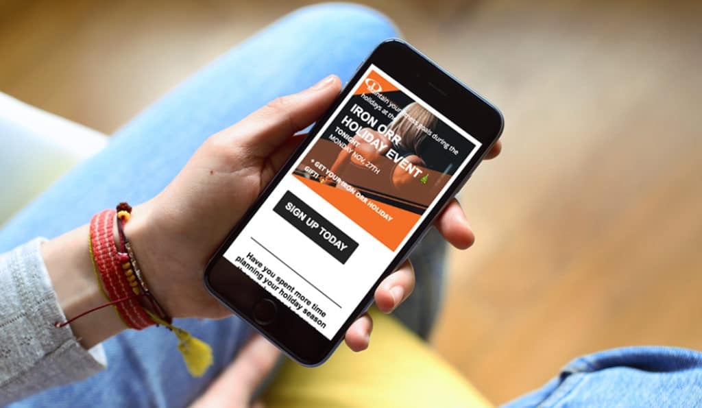 Enewsletter Design - Iron Orr Fitness