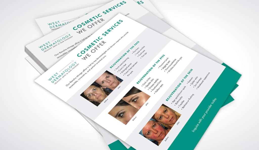 Cosmetic Services Card - West Dermatology